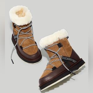 EMU Australia® Shearling Blurred Boots in Chestnut size 8 (new w/ tags, w/o box)